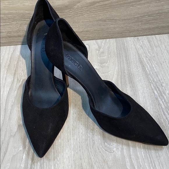 Vince Shoes - Vince d’orsay suede high heel pumps